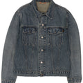 Vintage Herren Jeansjacke UK 36 Kleine blaue Baumwolle