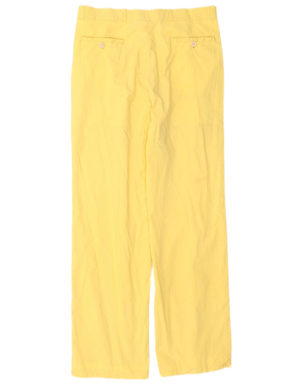 Boggi Mens Pegged Suit Hose IT 48 Medium W28 L30 Gelb