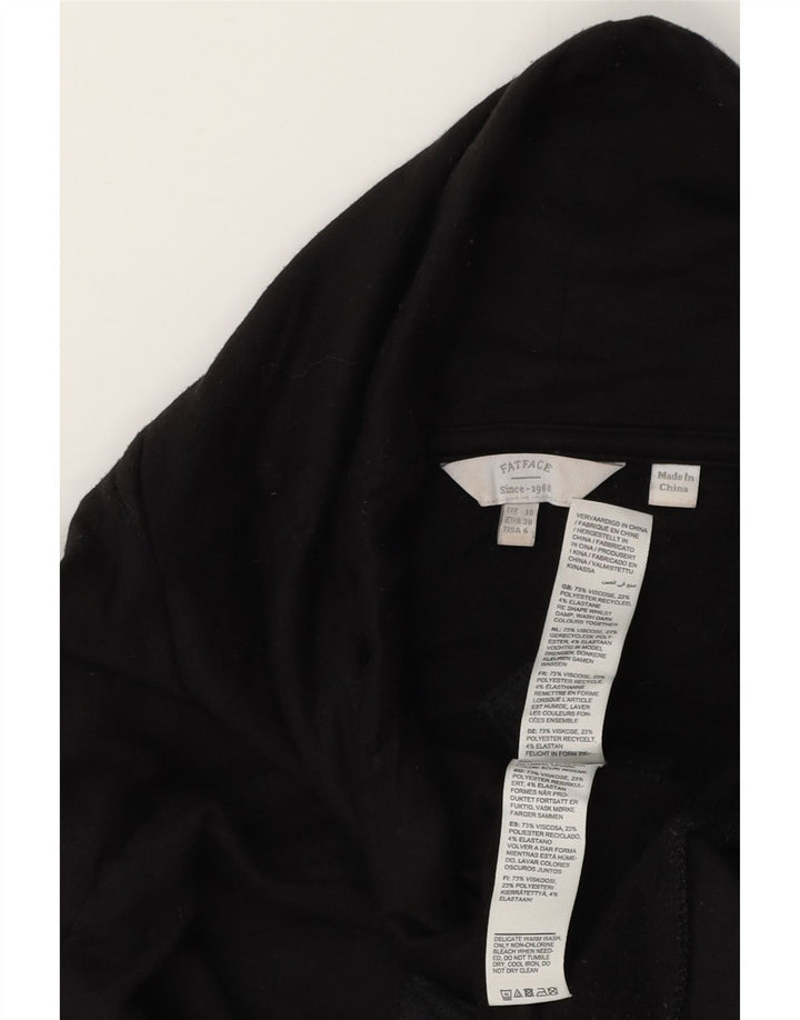 Fat Face Damen-Sweatshirt mit Rollkragen, übergroß, Gr. 10, Größe S, Schwarz
