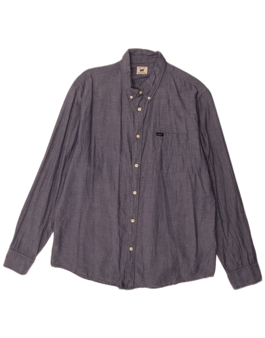 Lee Herrenhemd XL Marineblau aus Baumwolle