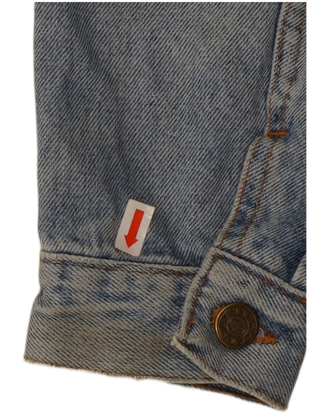 ROSEMARY Damen Crop Jeansjacke UK 14 Mittelblaue Baumwolle