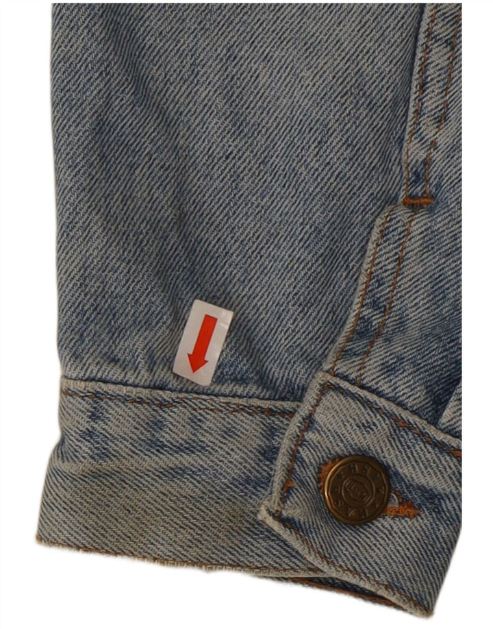 ROSEMARY Damen Crop Jeansjacke UK 14 Mittelblaue Baumwolle