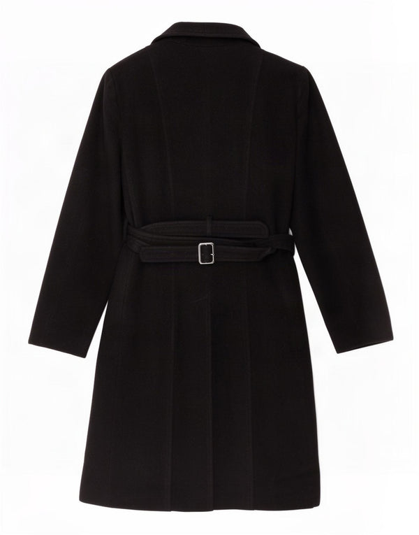 Marks & Spencer Damenmantel UK 14 Mittelschwarze Wolle