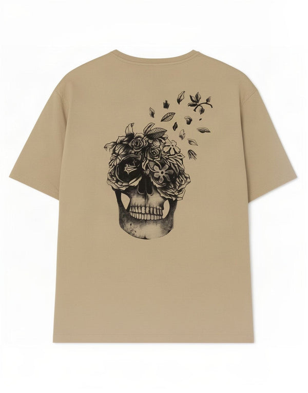 Jack & Jones Herren-T-Shirt mit Grafik, mittelbeige Baumwolle