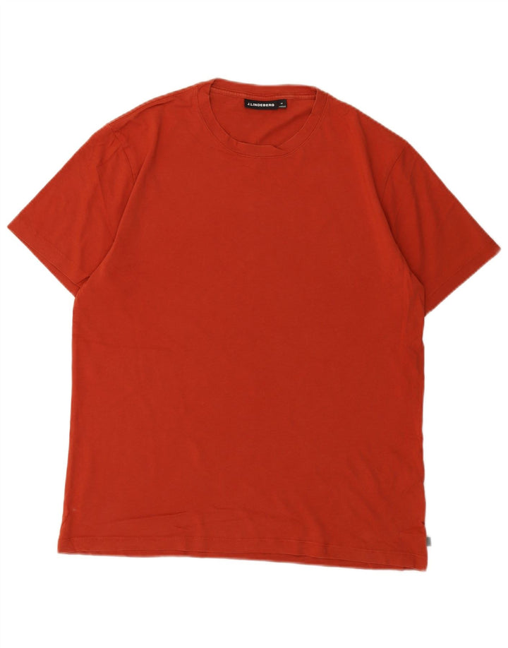 J.Lindeberg Herren T-Shirt Top Mittelorange Baumwolle