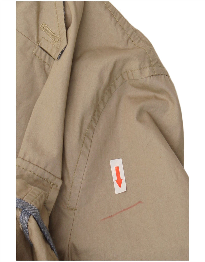 French Connection Herren-Utility-Jacke UK 40 Large Beige Baumwolle