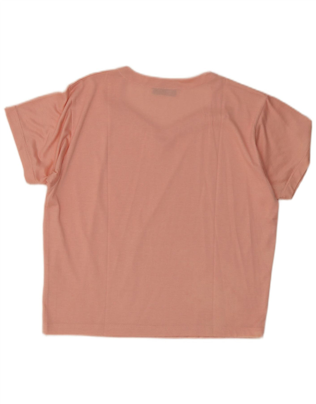 Vintage Damen T-Shirt Top UK 14 Mittelrosa Viskose