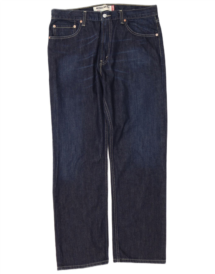 Levi's Herren 505 Regular Fit Straight Jeans W34 L30 Marineblau Baumwolle