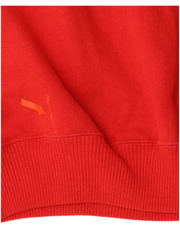 JOY Damen-Sweatshirt mit Reißverschluss am Hals, Gr. 10, Größe S, Rot, Baumwolle