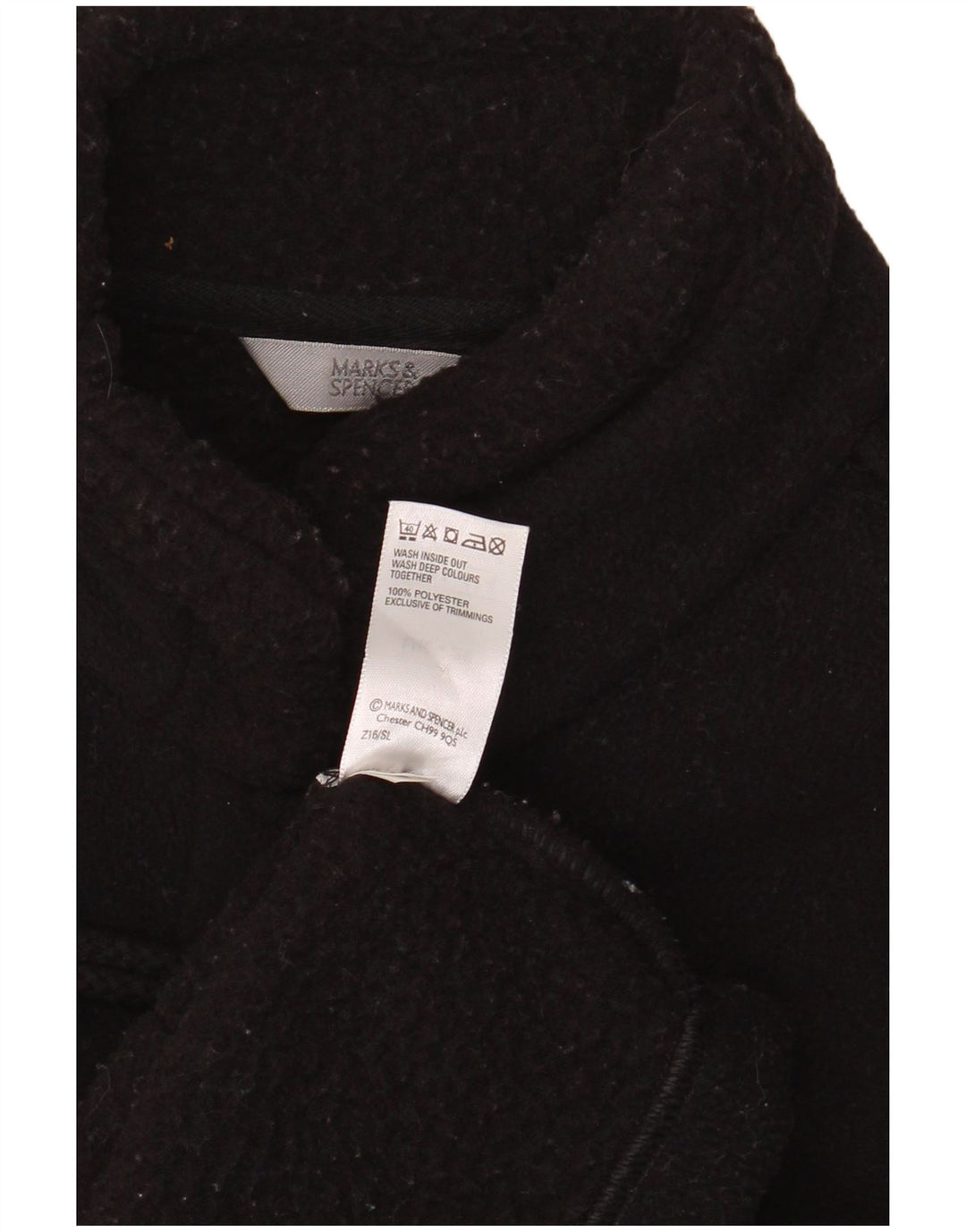Marks & Spencer Damen Übergroßer Dufflecoat UK 20 2XL Schwarz Polyester