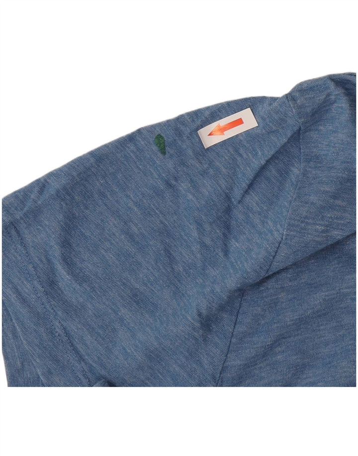 Jack Wills Herren-T-Shirt aus mittelblau gesprenkelter Baumwolle