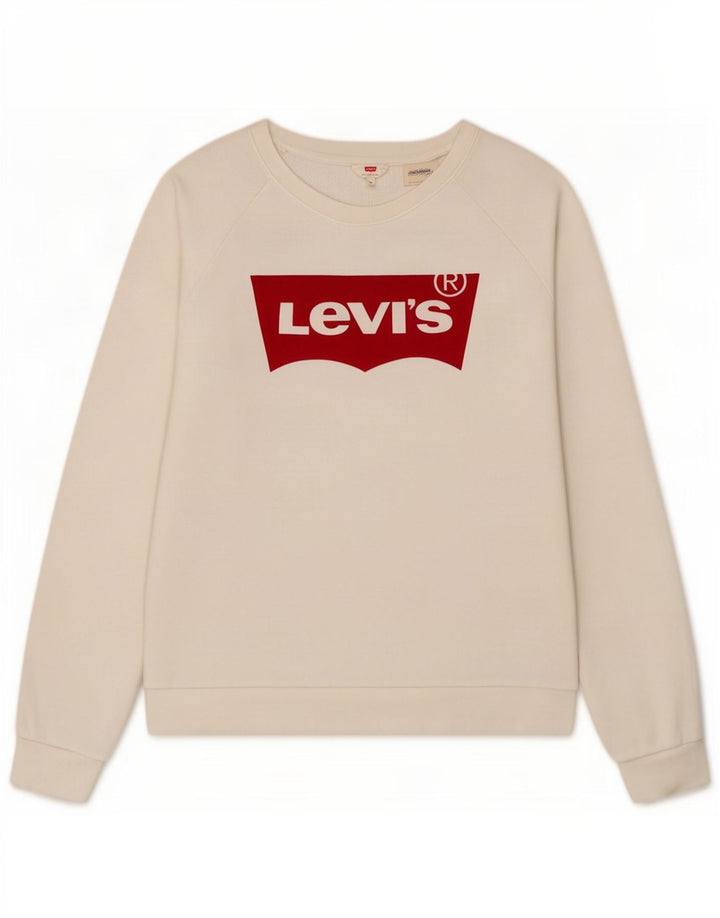 Levi's Herren-Sweatshirt mit Grafik, mittelweiße Baumwolle