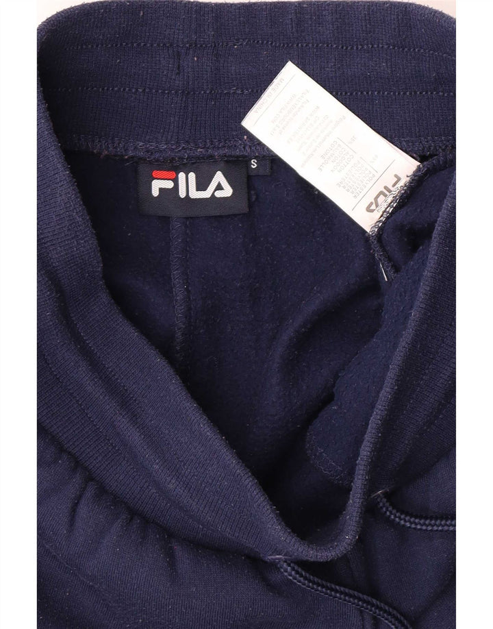 Fila Herren-Trainingshose, Jogginghose, klein, marineblau, Farbblock-Polyester