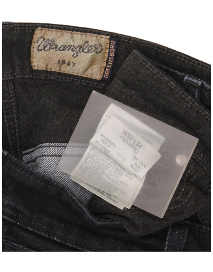 Wrangler Herren Straight Jeans W32 L28 Schwarze Baumwolle
