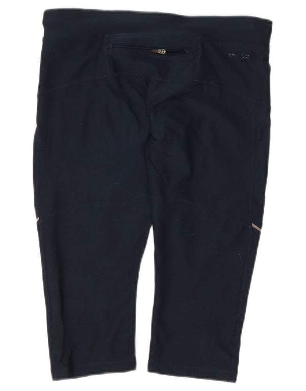 Nike Damen Dri Fit Capri Leggings UK 10 Small Marineblau Polyester