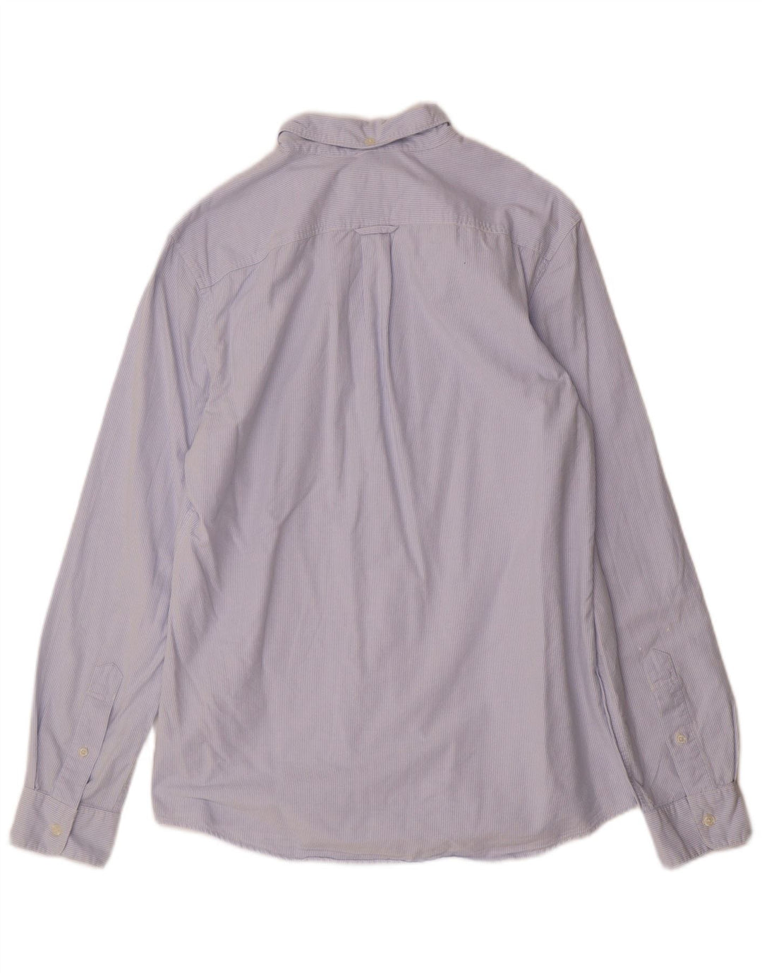 Jack Wills Herren-Hemd in klassischer Passform aus mittelblauer Nadelstreifen-Baumwolle