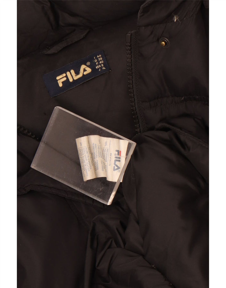 Fila Damen Kapuzenmantel IT 44 Medium Schwarz Polyamid