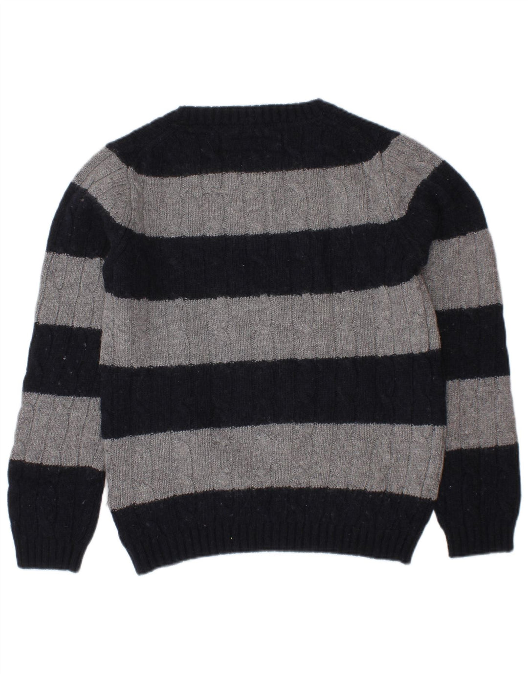 Massimo Dutti Jungen-Pullover mit Rundhalsausschnitt, 5–6 Jahre, marineblau gestreift