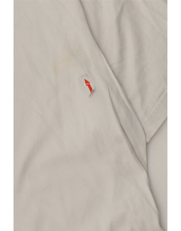 Ellesse Herren T-Shirt Top Small aus weißer Baumwolle