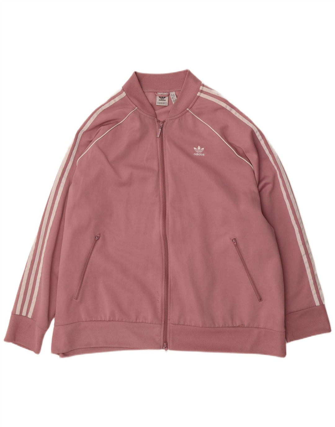 ADIDAS Damen-Trainingsanzug, übergroß, Jacke, Größe 32/34, 4XL, Rosa, Baumwolle
