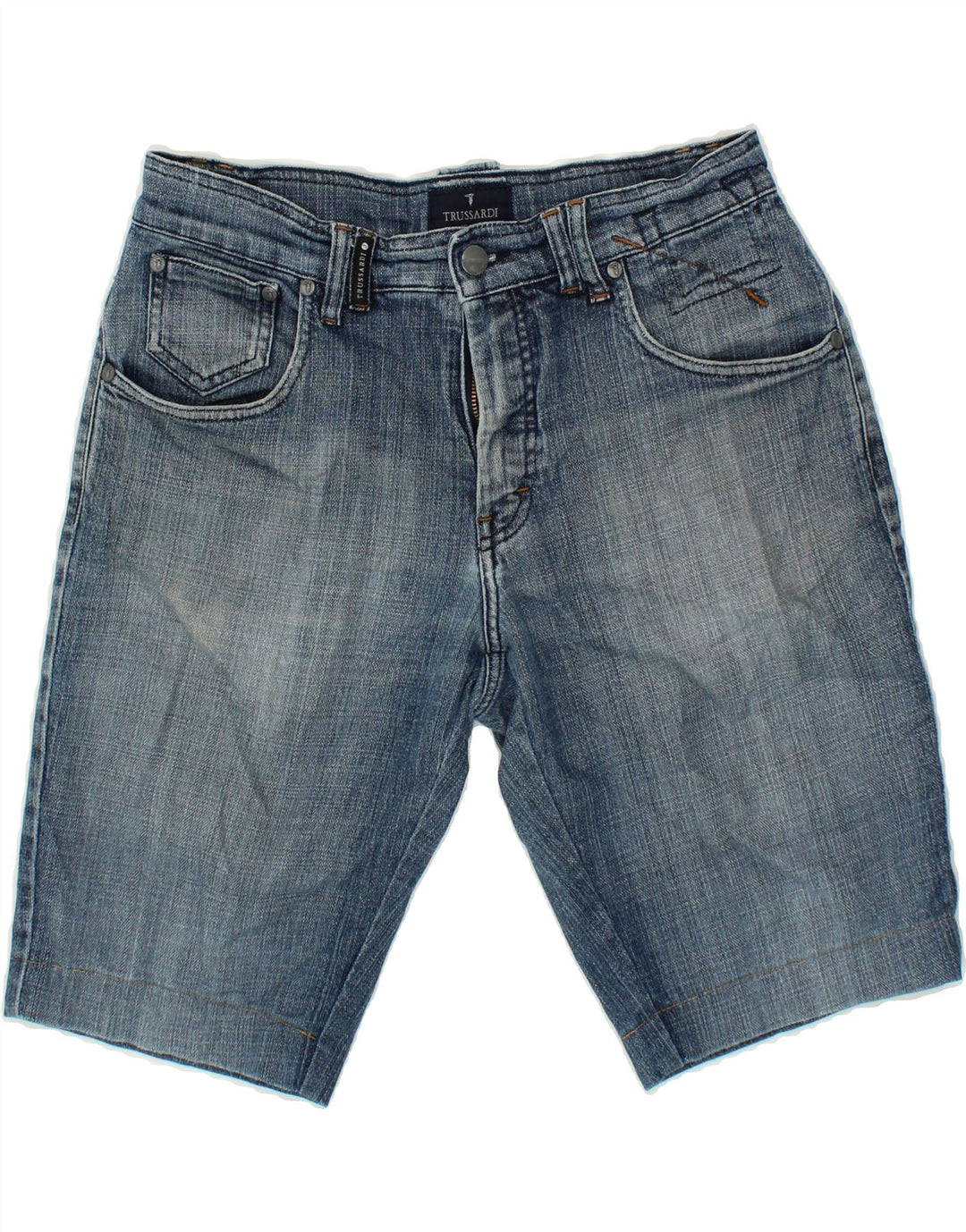 TRUSSARDI Womens Denim Shorts W31 Medium Blue Cotton Vintage Trussardi and Second-Hand Trussardi from Messina Hembry 