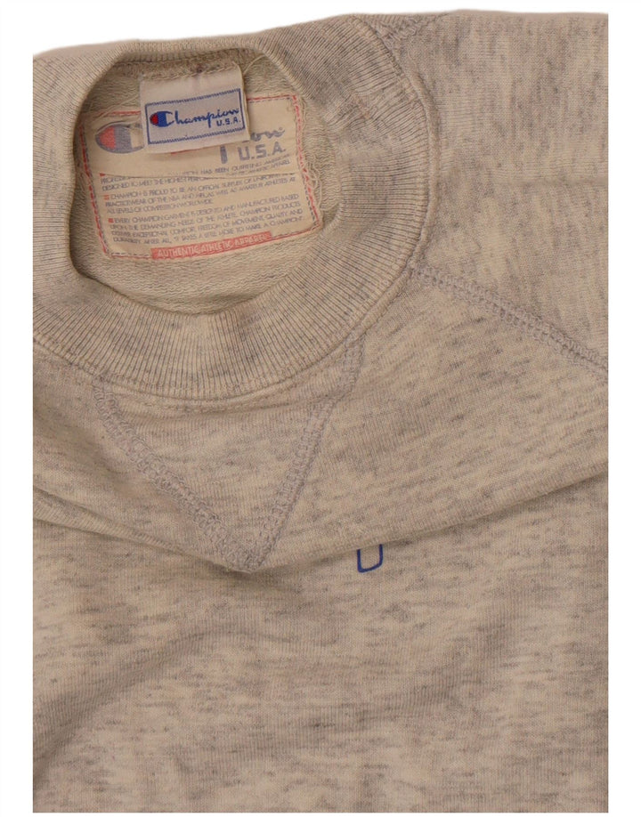 Champion Mädchen-Sweatshirt mit Grafik, übergroß, 9–10 Jahre, Mittelgrau