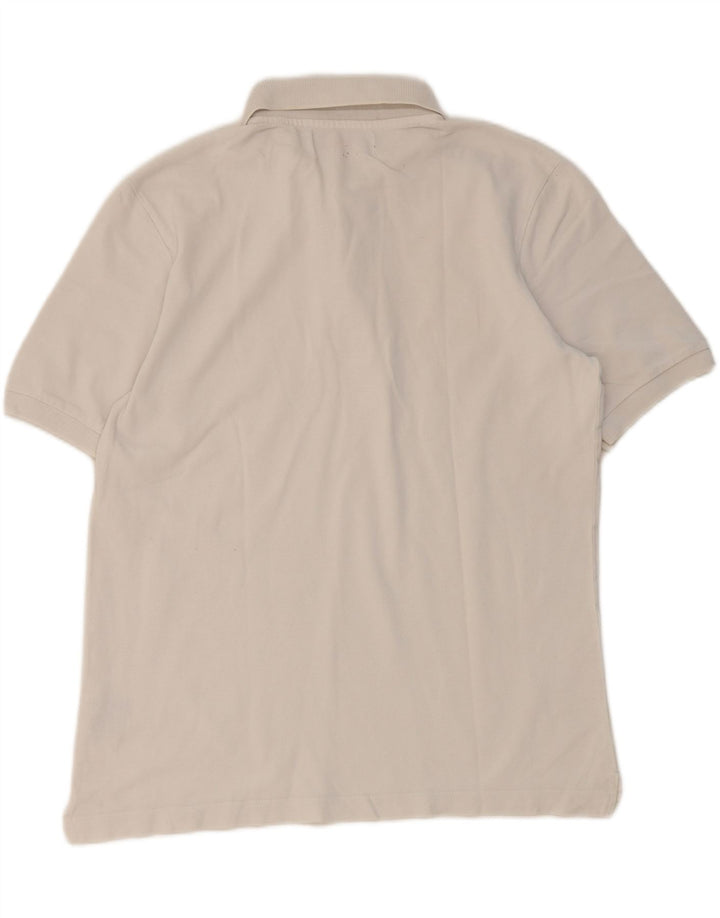 KAPPA Mens Graphic Polo Shirt Large White Cotton Vintage Kappa and Second-Hand Kappa from Messina Hembry 