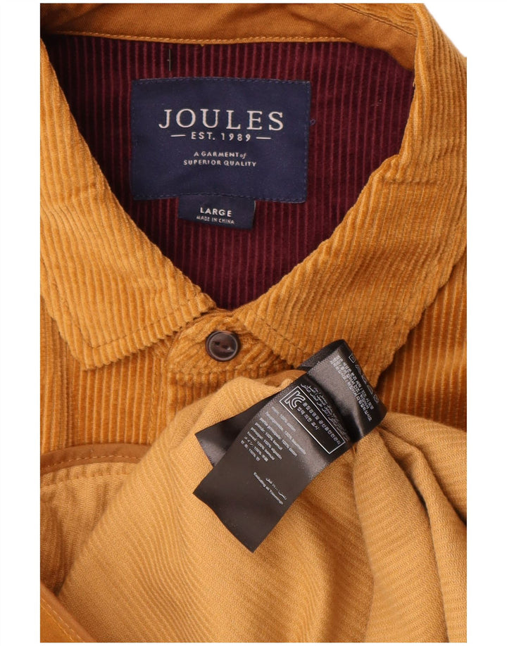 JOULES Herren-Cordhemd, groß, braune Baumwolle