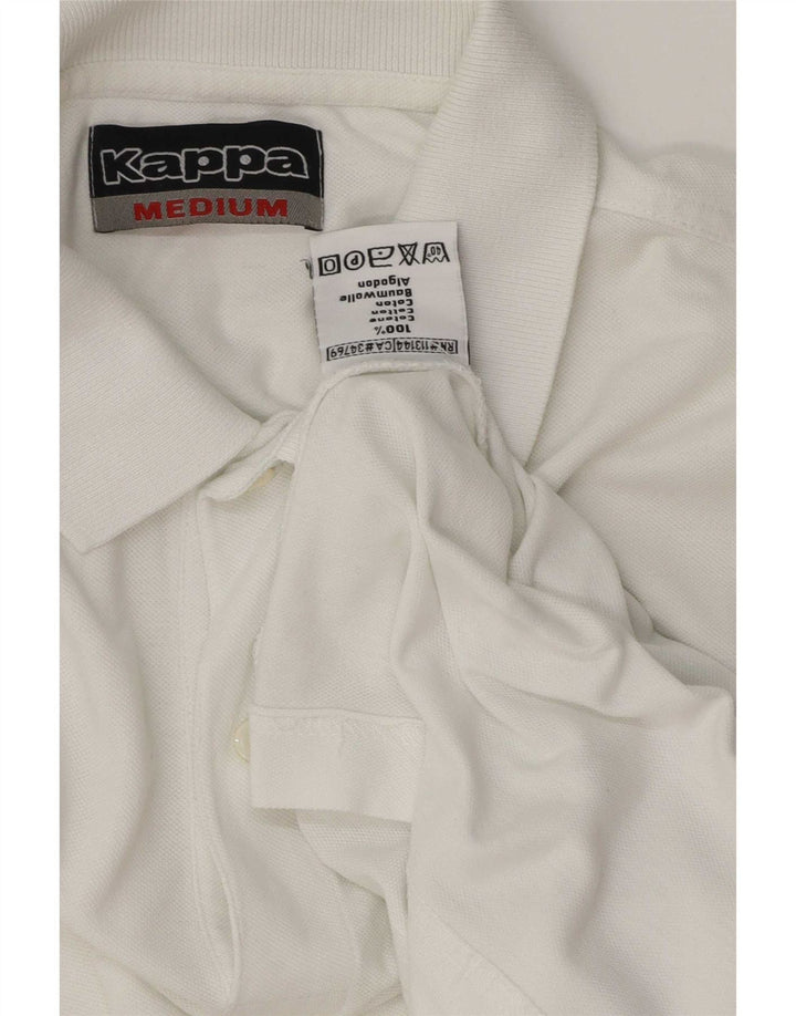 Kappa Herren-Poloshirt aus mittelweißer Baumwolle