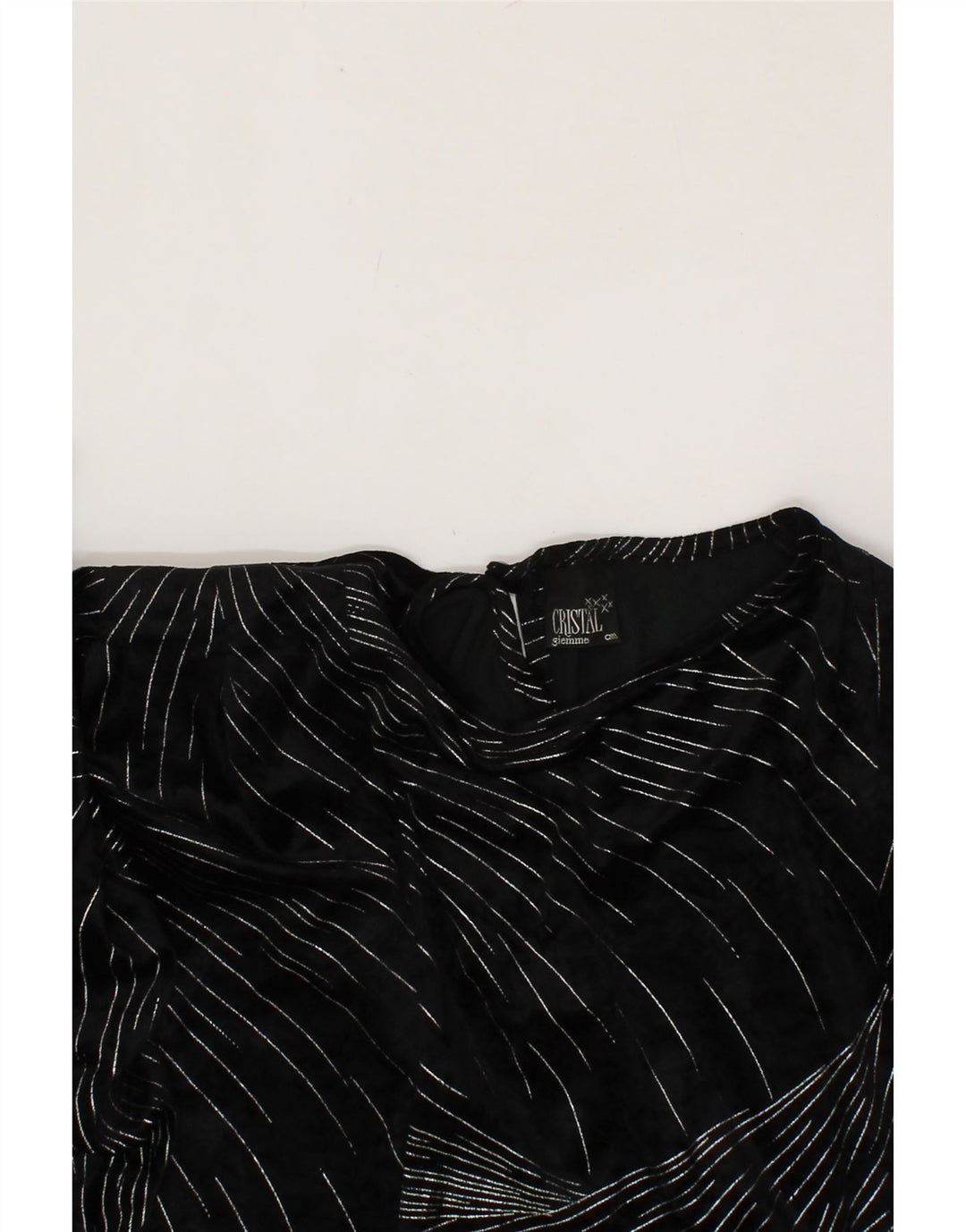 VINTAGE Womens 1/2 Sleeve Basic Dress UK 16 Large Black Striped Vintage Vintage and Second-Hand Vintage from Messina Hembry 