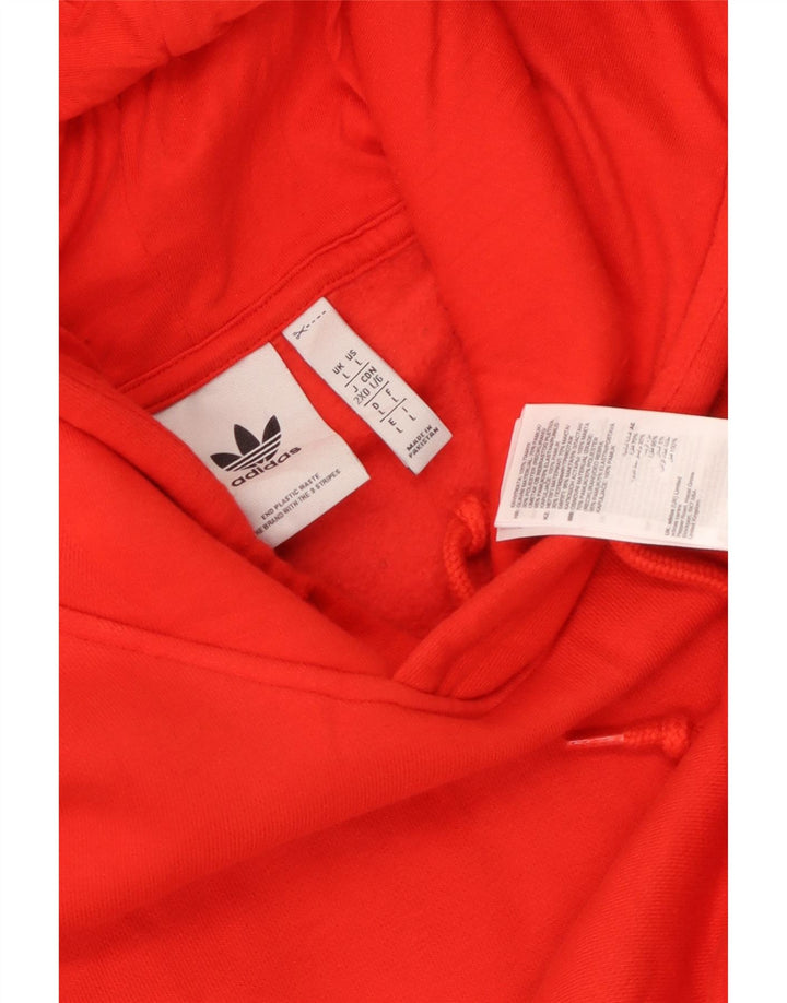 Adidas Herren Kapuzenpullover, groß, aus roter Baumwolle