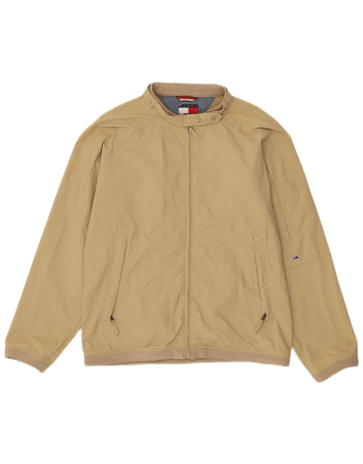 Tommy Hilfiger Damen Bomberjacke UK 16 Large Beige Nylon