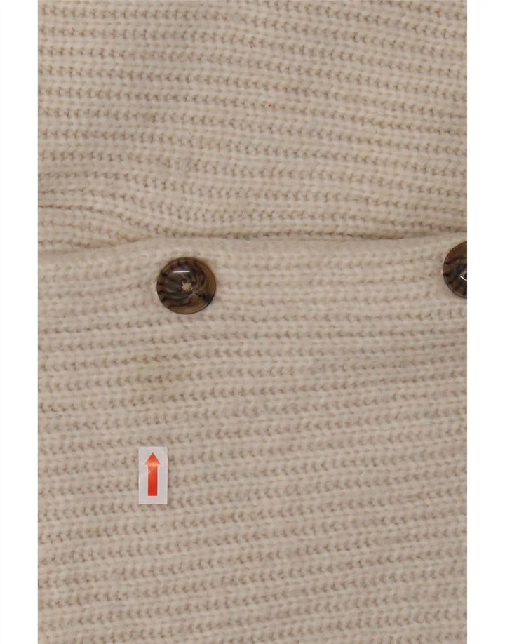 FAT FACE Damen-Cardigan, übergroß, bauchfrei, Gr. 10, Größe S, Weiß, Nylon