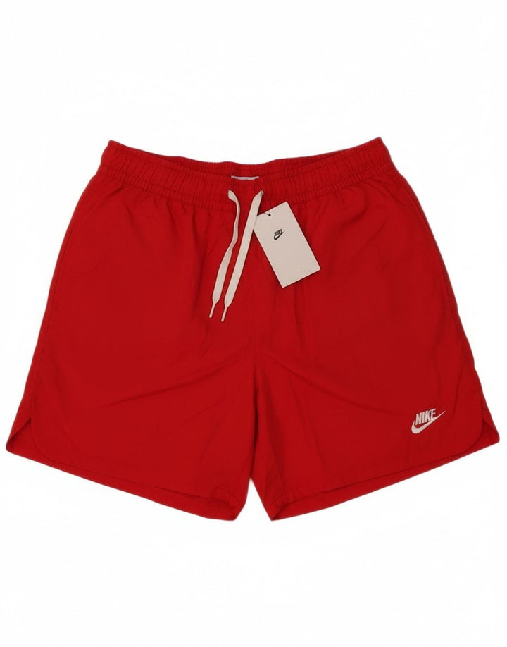 Nike Herren-Badeshorts, Größe S, Rot, Polyester