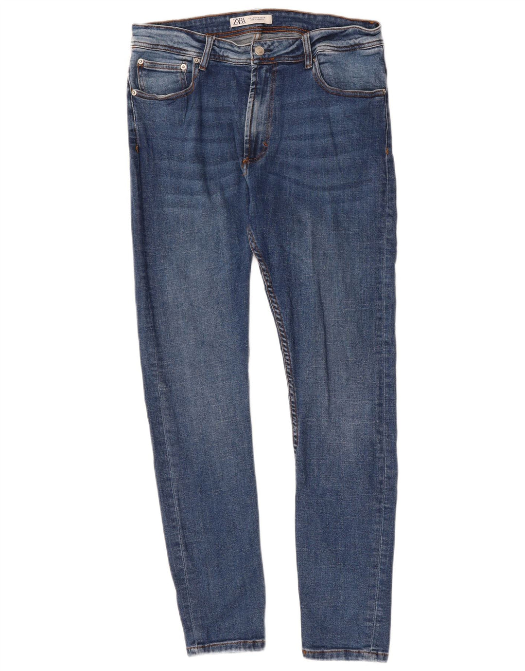 ZARA Mens Slim Jeans EU 46 XL W36 L30 Blue