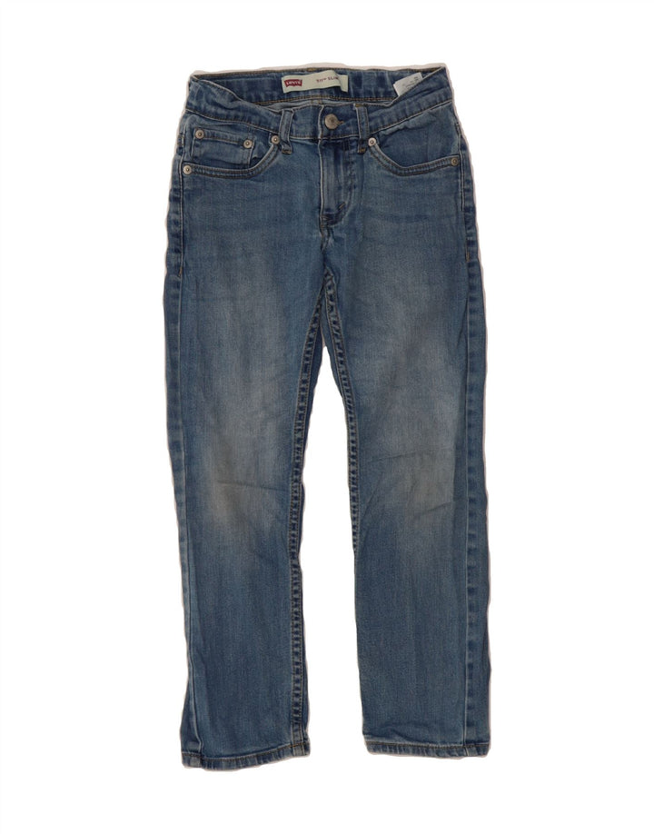 LEVI'S Boys 511 Slim Jeans 7-8 Years W24 L22 Blue Cotton Vintage Levi's and Second-Hand Levi's from Messina Hembry 