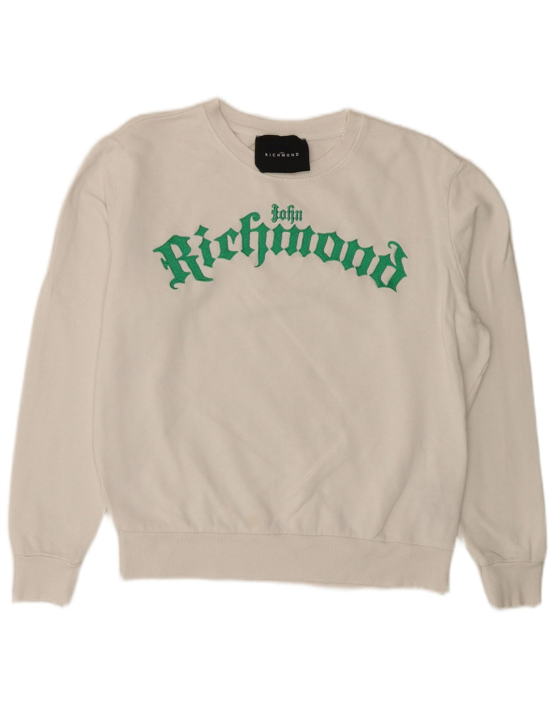RICHMOND Damen-Sweatshirt in Übergröße mit Grafik, Gr. 10, Größe S, Weiß
