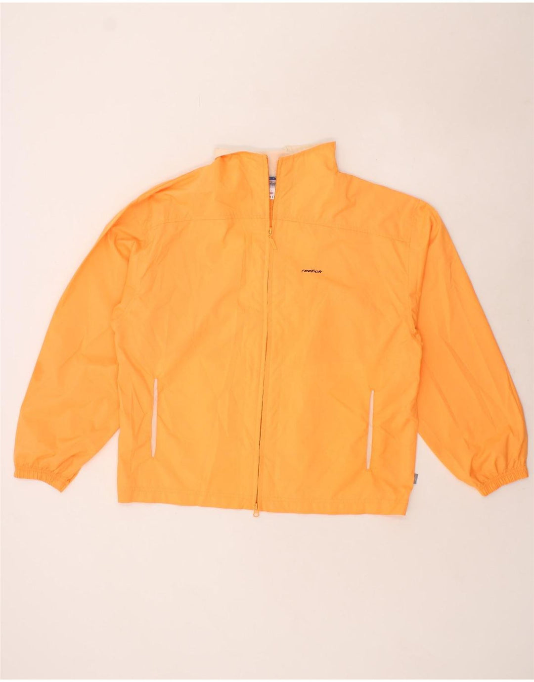 REEBOK Womens Rain Jacket UK 16 Large Orange Polyester Vintage Reebok and Second-Hand Reebok from Messina Hembry 