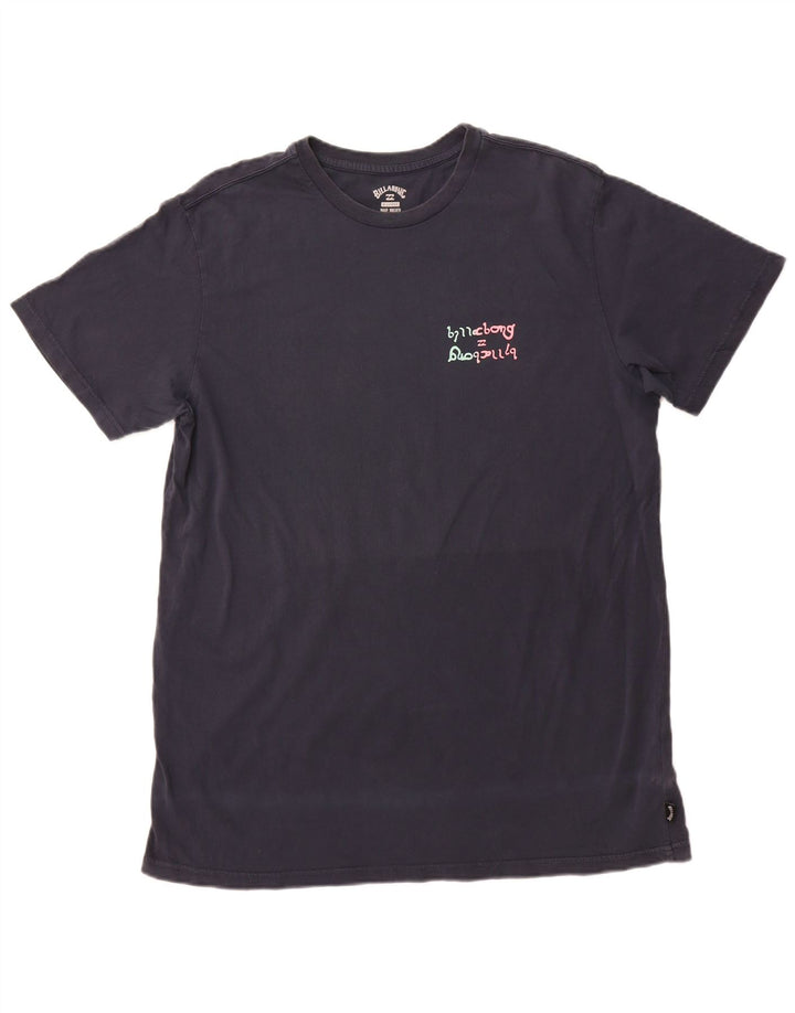 BILLABONG Herren Grafik T-Shirt Top XL Marineblau Baumwolle