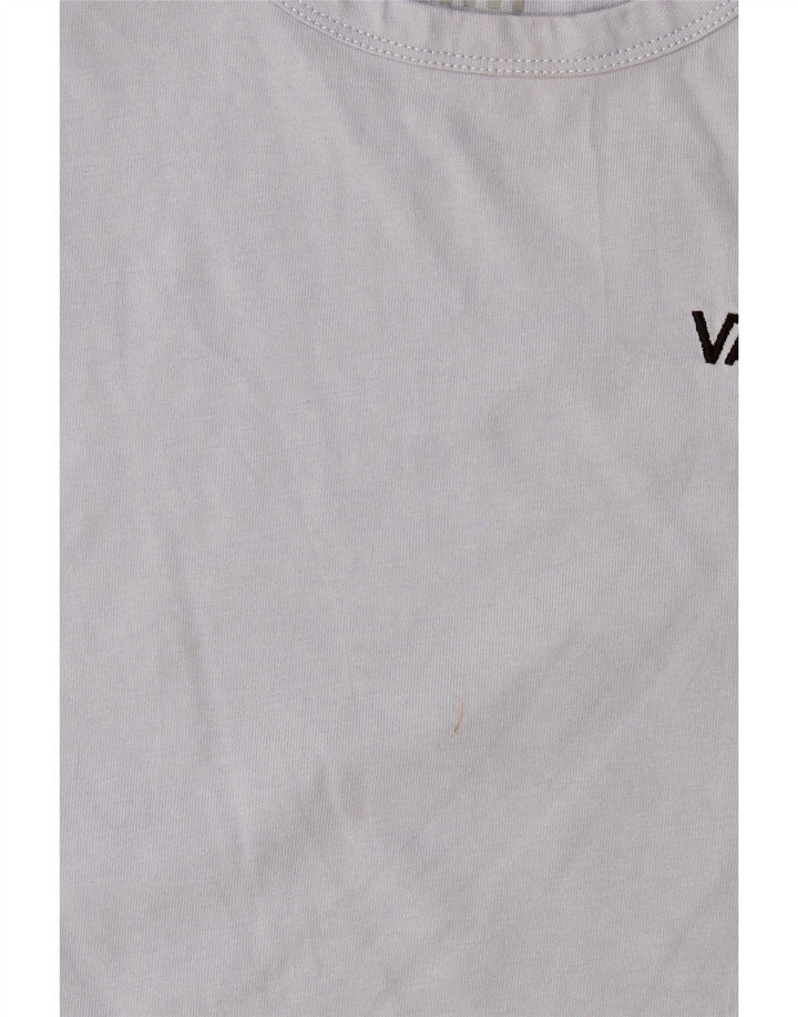 Vans Damen Crop Vest Top UK 12 Mittelblaue Baumwolle