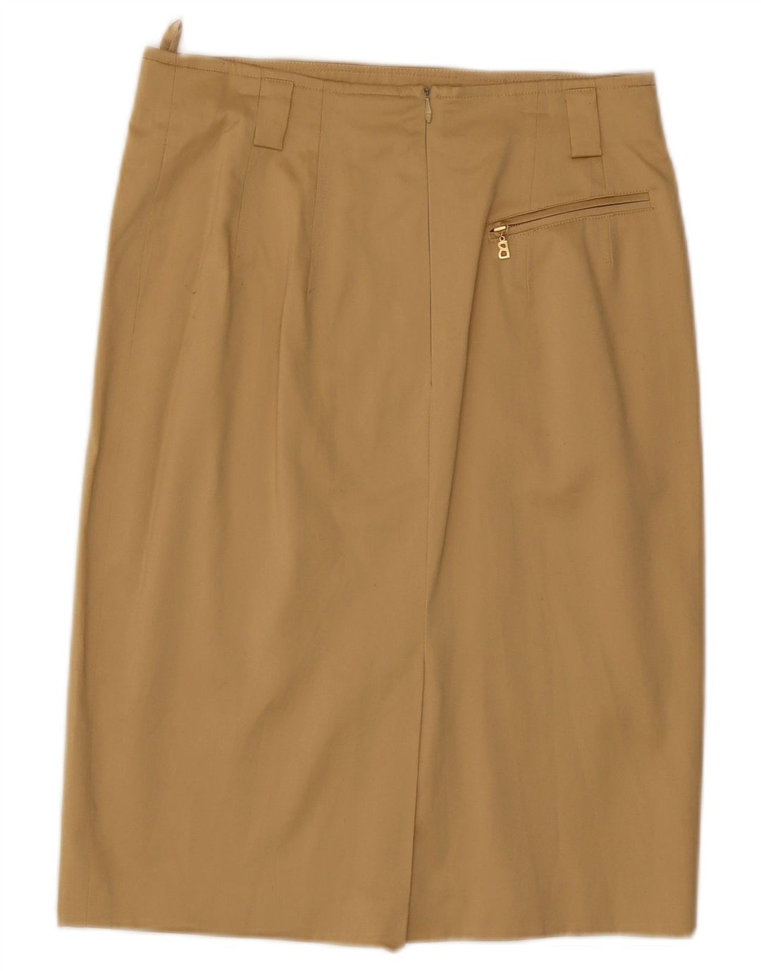 BOGNER Damen 4-Knopf-2-teiliges Rockset US 10 Large W29 Beige Baumwolle