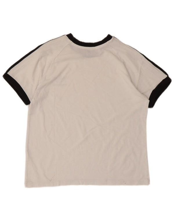 Adidas Jungen T-Shirt Top 11-12 Jahre Medium Weiß