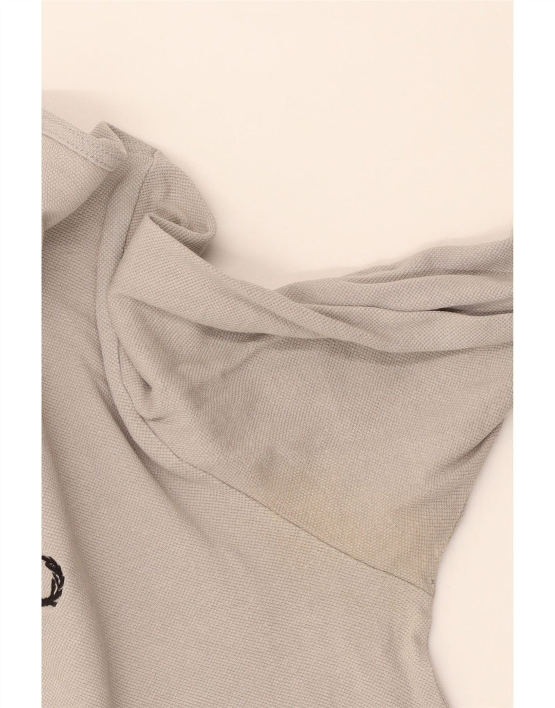 Fred Perry Herren-Langarm-Poloshirt, mittelgrau, Baumwolle, klassisch