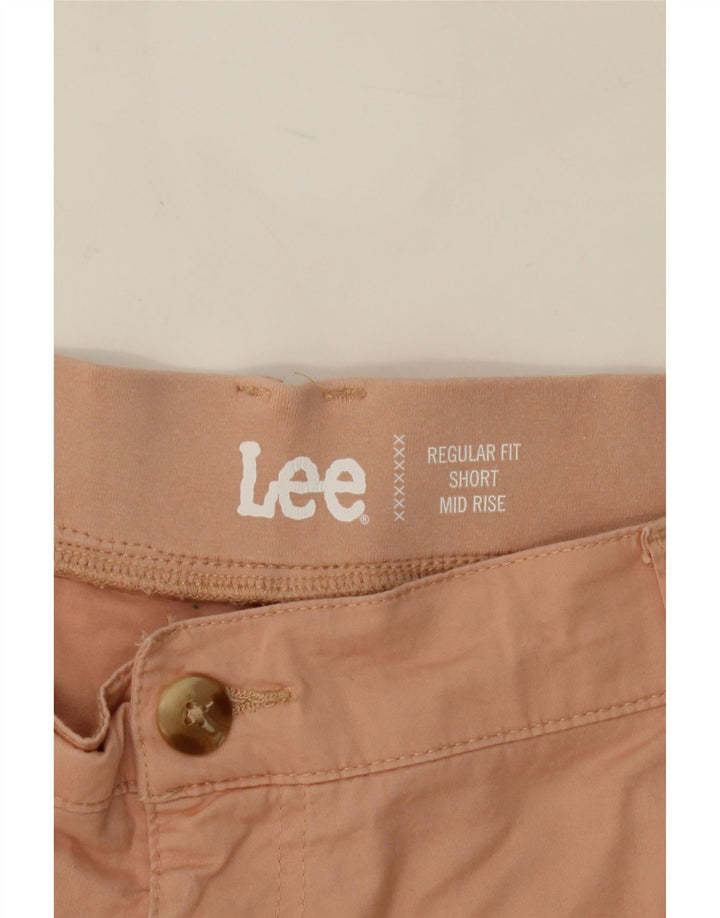 LEE Womens Mid Rise Regular Fit Cargo Shorts W36 XL Beige Vintage Lee and Second-Hand Lee from Messina Hembry 