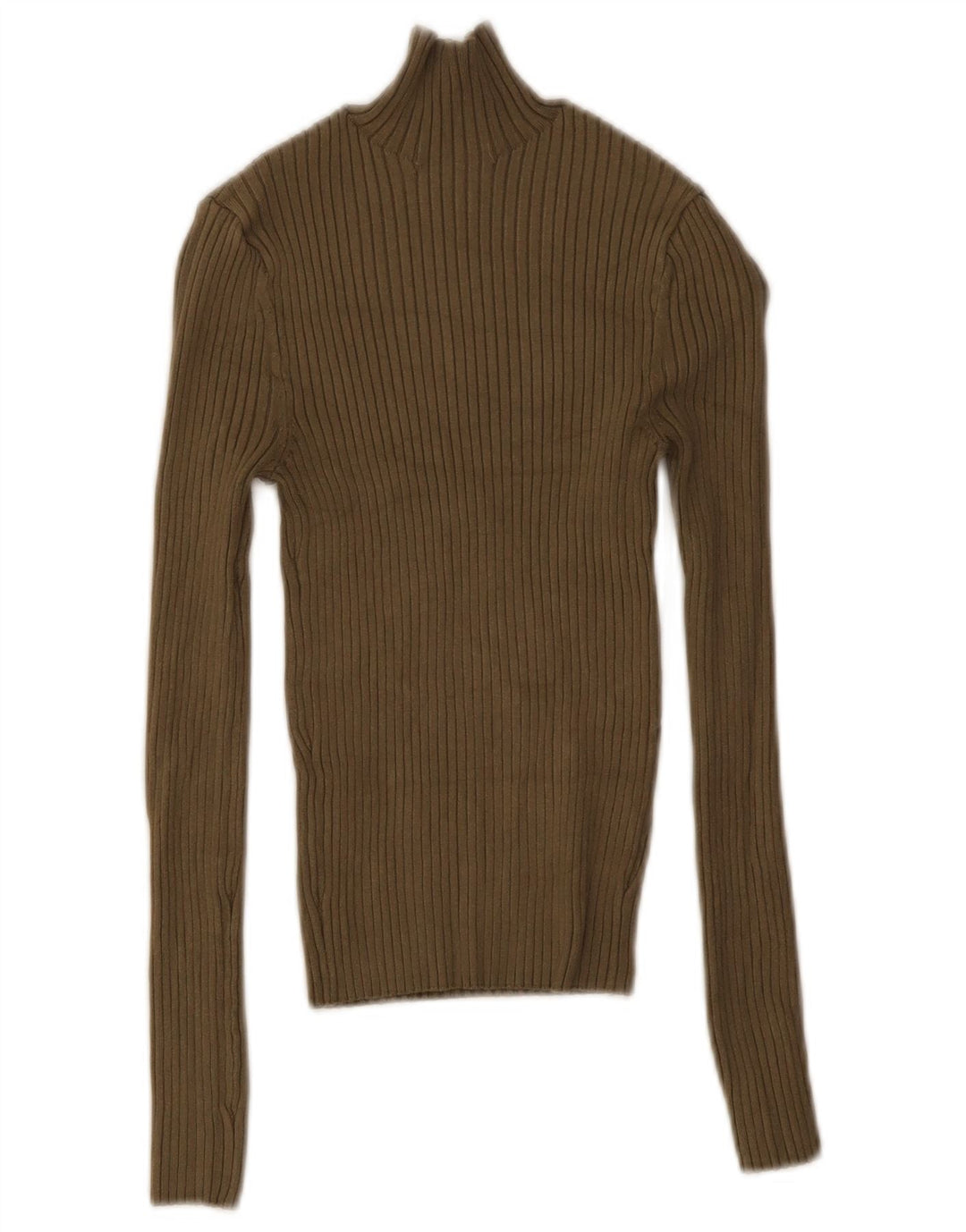 Zara Damen Crop Top UK 8 Small Khaki Viskose