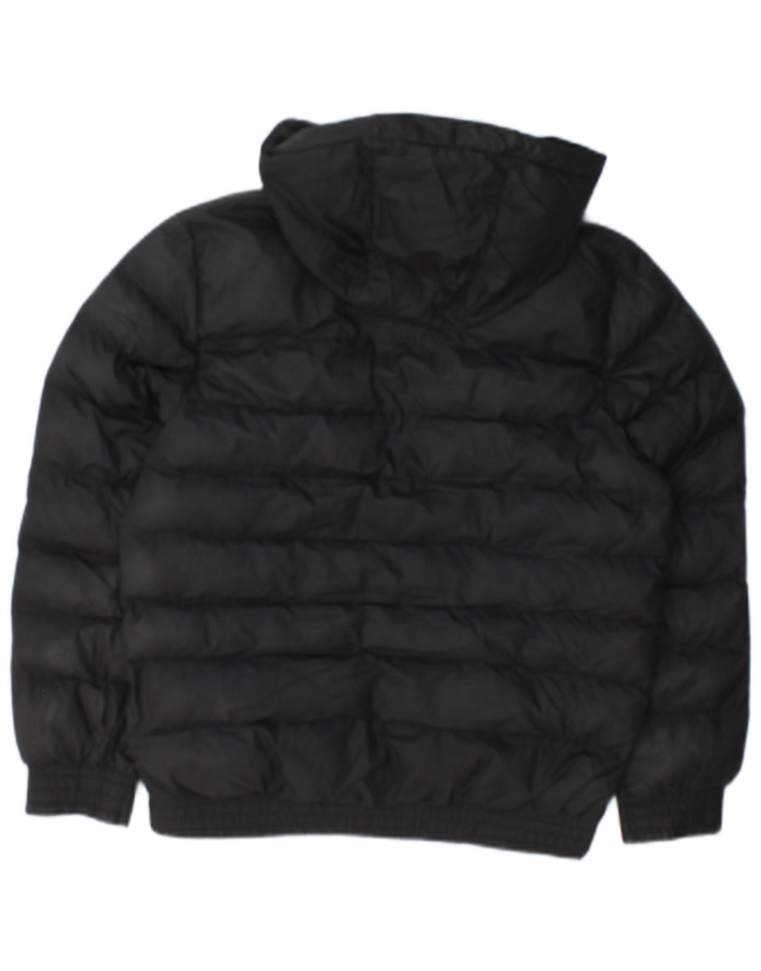 Nike Jungen-Kapuzenjacke, gepolstert, 12–13 Jahre, großes, schwarzes Polyester