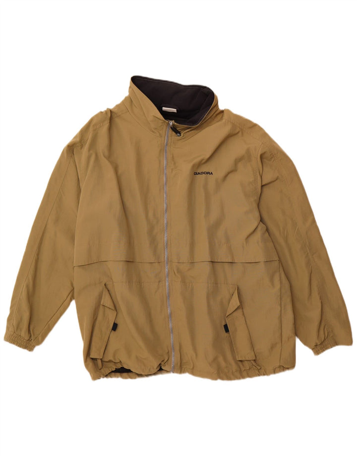 DIADORA Herren Regenjacke UK 40 Large Khaki Polyamid
