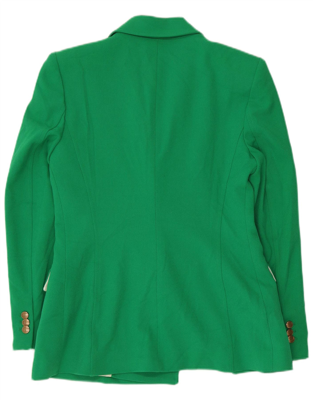 Zweireihiger Blazer für Damen von Zara, Größe UK 12, mittelgrün, Polyester