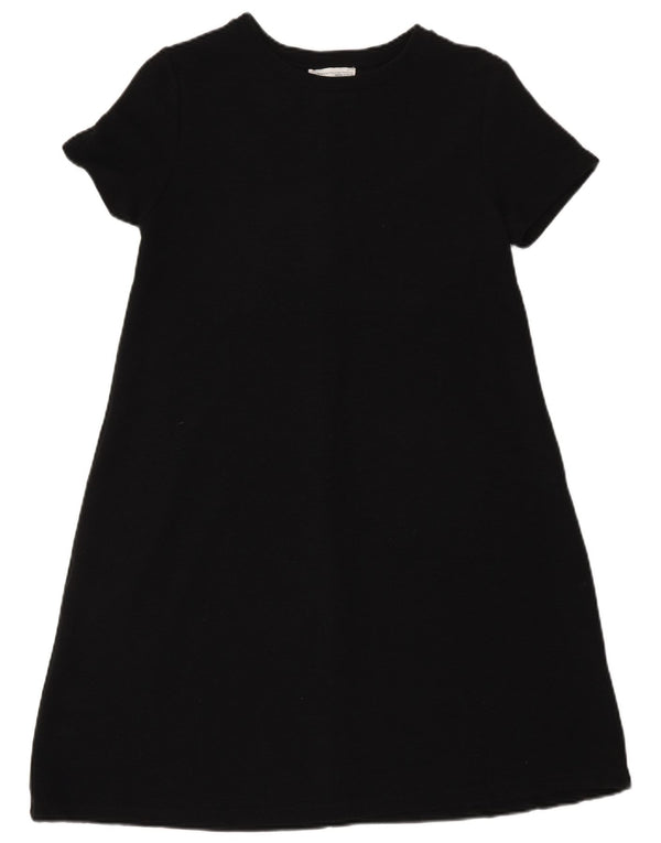 Zara Damen A-Linien-Kleid UK 14 Medium Schwarz