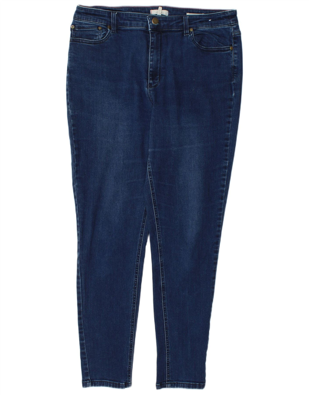 JOULES Damen Skinny Jeans UK 16 Large W32 L29 Blaue Baumwolle